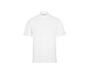 Trigema Stand Up Collar T-Shirt, White, XL