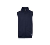 Trigema Vest made of comfortable sweat material, Navy Seagrass, M