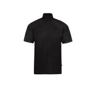 Trigema Women's Damen T-Shirt mit Stehkragen, Black-Schwarz (Schwarz 008), 10