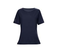 Trigema Women's Damen T-Shirt mit Swarovski Kristallen 537211, Blue (Navy 046), XL