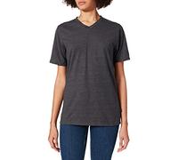Trigema Women's Damen V-Shirt Deluxe Baumwolle T, Grey (Grey Blend 109), Large