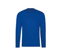 Trigema Women's Long-Sleeved Shirt 100% Cotton, Royal, XL