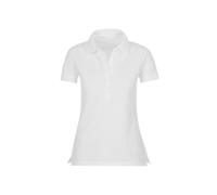 Trigema Women's Poloshirt mit Swarovski Kristallen Polo Shirt, Weiß (Weiss 001), 24