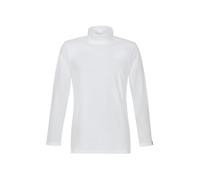 Trigema Women's Rollkragen-Shirt Long Sleeve Top, White (Blanc), Small (Manufacturer size: S)