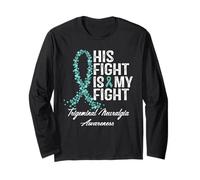 Trigeminal Neuralgia Awareness His Fight Fighter Support Long Sleeve T-Shirt