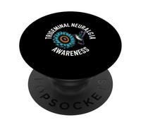 Trigeminal Neuralgia Awareness Hummingbird Sunflower PopSockets Adhesive PopGrip