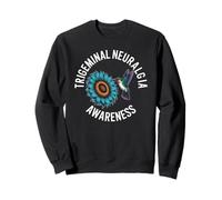 Trigeminal Neuralgia Awareness Hummingbird Sunflower Sweatshirt