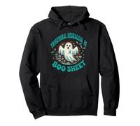Trigeminal Neuralgia Boo Sheet Teal Ribbon Ghost Halloween Pullover Hoodie