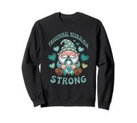 Trigeminal Neuralgia Strong Teal Ribbon Gnome awareness Sweatshirt