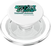 Trigeminal Neuralgia Support Squad Awareness teal ribbon PopSockets PopGrip for MagSafe