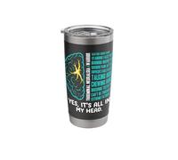 Trigeminal Neuralgia Warrior TN Nerve Pain Stainless Steel Insulated Tumbler