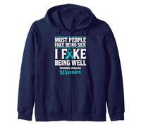 Trigeminal Neuralgia Warrior TN Nerve Pain Zip Hoodie