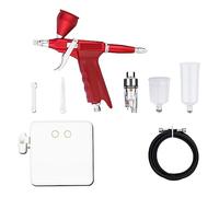 Trigger Air Control GunSide Feed Airbrush with Auto Stop Compressor Kit for Car/Body Painting Cake Precise Control(NCT-24WYW116B S3)