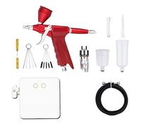 Trigger Air Control GunSide Feed Airbrush with Auto Stop Compressor Kit for Car/Body Painting Cake Precise Control(NCT-24WYW116B S2)