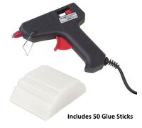 Trigger Electric Hot Melt Mini Glue Gun 50 Adhesive Sticks For Hobby Craft Art