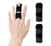 Trigger Finger Splint, 2 Aluminum Bars for Middle/Ring/Little Finger | Stabilizes fingers; Removable aluminum bars; Breathable for all-day wear; Eases arthritis stiffness; Fits left or right hand.