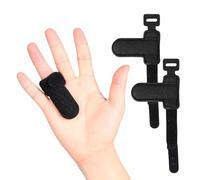 Trigger Finger Splint (2 Pack) - Support Brace for Straightening Middle, Ring, Index, Thumb, and Pinky Fingers. Helps with Curved, Bent, Locked Fingers and Stenosing Tenosynovitis. Tendon Lock