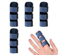 Trigger Finger Splint,4 Pcs Finger Splints for Arthritis,Little Finger Splint,Adjustable Trigger Finger Adult,Mallet Finger Arthritis Pain with 3 Straps for Straightening Broken or Bent Fingers