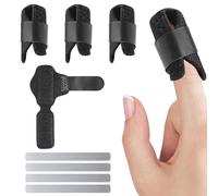 Trigger Finger Splint - 4pcs Breathable Thumb Splint,Enhanced Trigger Fingers Splints,Built in 4 Aluminum Bar Support Finger Brace for Relieve Fingers and Toe Head Pain or Locking Fingers Tendon