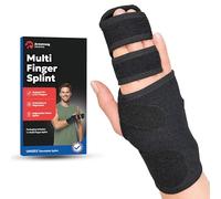 Trigger Finger Splint Finger Brace | Middle Finger Splint | Splint For Fractures, Broken Ring Finger, Arthritis, Tendonitis | Mallet Finger Splint Straightener Immobilizer | (RIGHT SMALL/MEDIUM)
