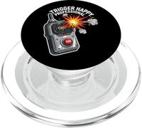 Trigger Happy Professional Funny Remote Fire Button PopSockets PopGrip for MagSafe