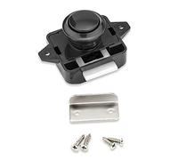 Trigger Latch Lock,Cam Latch,Compression Latches,2pcs Black Push Button Cabinet Latch, Keyless Cupboard Locks for Cabinets, Drawers, Yachts, RVs