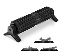 Trigger Point Foam Roller with Stand, Deep Tissue Back Muscle Massage Long Yoga Roller for Fitness, Pilates, Gym, High Density Foam Rollers Self Massager, Muscle Recovery, Physical Therapy, Black