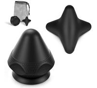 Trigger Point Massager Pain Free Pusher Set Self Massage Ball Massage Stick for Muscle Pain and Tension of The Shoulder, Neck, Arms, Back and Legs (Black)