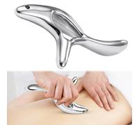 Trigger Point Massager,Stainless Steel Gua Sha Massager with Ergonomic Handle,Multifunction Gua Sha Stone,Metal Triangle for Face,Neck,Shoulders,Legs,Feet,Muscle Relaxation