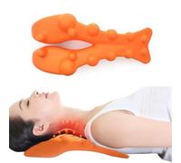 Trigger Point Massager, Trapezius Trigger Point Massager, Neck and Shoulder Relaxer, Cervical Traction Device, Still Point Inducer, Suboccipital Release Toolfor Release Neck and Shoulder (Orange)