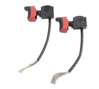 Trigger Switch for Metabo For PowerMaxx SB12BL SD12BL BS18LBLQ, 7.2V-24V 16A Replacement Part for Cordless Drill Driver, Plastic Metal Control Button 343411770(2PCS)