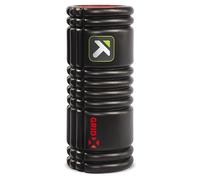 TriggerPoint Grid X Foam Roller - Extra-Firm Density for Deep Tissue Massage, Muscle Pain Relief & Recovery, Compact & Travel-Friendly, Sweat-Proof Surface, Supports 550 lbs/250 kg, 33cm, Black