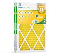 TRIGHTFILTERS 14x20x1 Air Filter 2 Pack, MERV 11, Pleated Dust Defense Replacement Filter for HVAC, AC, Furnace (Actual Size 13.78x19.80x0.79 in)