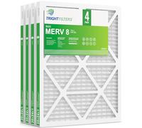 TRIGHTFILTERS 20x24x1 Air Filter 4 Pack, MERV 8 Pleated Dust Defense Air Filters Replacement Air Conditioner HVAC AC Furnace Filter, Durable and Lightweight