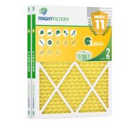 TRIGHTFILTERS 20x25x1 Air Filter MERV 11 HVAC Furnace Filter Pleated 2 Pack