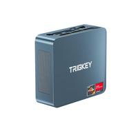 TRIGKEY Mini PC Ryzen 5 5500U(6Cores, 12Threads) 16GB DDR4 500GB M.2 NVME(Max 2200MB/S) SSD, S5 Mini Desktop Computers OS 11 Pro, WiFi6(802.11ax) BT5.2, Triple Display USB 3.2 * 3 Type-C LAN 2.5Gbps