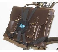 Trigo Bag Frame + Rack Pack Straps for BROMPTON (Convert your bag into Brompton luggage) BLACK (Frame + straps (no block))