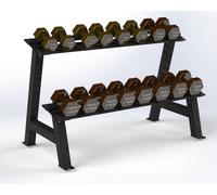 Trigon Hex Dumbbell Rack, 1.25M Rack