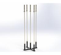 Trigon Vertical Olympic Bar X Holder (Holds 5 Bars)