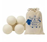 Triharyar Wool Dryer Balls, Dryer Balls Laundry Reusable, Natural Fabric Softener, Reduces Clothing Wrinkles and Saves Drying Time (Pack of 6)