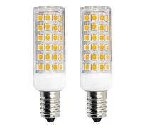 TRIJZHOU 2 Pack E14 LED Light Bulbs 6W Equivalent to 60W 70W Halogen Warm White 3000k 220V 230V 690 Lumen Refrigerator 360° Beam Angle Energy Saving E14 Base Bulb
