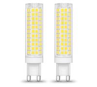 TRIJZHOU G9 LED Light Bulbs 75W 100W Halogen Equivalent Cool White 6500k 1000 Lumen 7W 220 230V Energy Saving G9 Bi-Pin Base Bulb (Pack of 2)