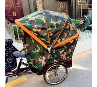 Trike Covers Waterproof Outdoor, Bike Covers Outdoor Storage Waterproof, Foldable Tricycle Awning, Accessories Fit for Various 3 Wheel Bike Types(Camo,80cm/31.5in)