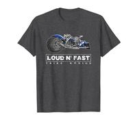 Trike Loud N' Fast Beautiful Trike Kings Design T-Shirt, Men, Dark Heather Grey, Small