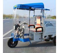Trike Motorcycle Cover, with Zipper for Antenna, Large Size Universal, Adult Tricycle Electric Tricycle Covers, For All Season(Blue,95cm/37.4in)