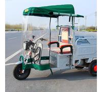 Trike Motorcycle Cover, with Zipper for Antenna, Large Size Universal, Adult Tricycle Electric Tricycle Covers, For All Season(Green,100cm/39.4in)