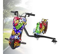Trike with Rear Casters, Kids Drift Trike, Ride on Tricycles with Swivel, Slide, and 360° Drift Features, Crazy Kart for Outdoor Drifting
