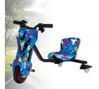 Trike with Rear Casters, Kids Drift Trike, Ride on Tricycles with Swivel, Slide, and 360° Drift Features, Crazy Kart for Outdoor Drifting