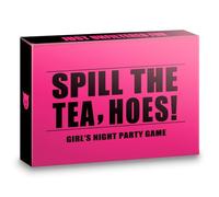 Trikendou Spill The Tea, Hoes! Girls Night Party Drinking Game for Bachelorette, Galentines or Ladies Night - A Drinking Game for Adults