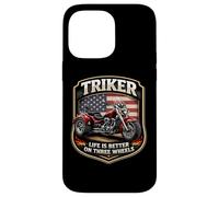 Triker Life Is Better On Three Wheels Motorbike Biker USA Case for iPhone 14 Pro Max
